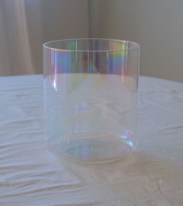 angle of 6 inch clear slowmuse crystal bowl