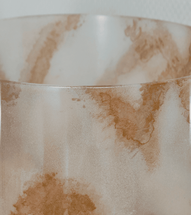 Close up of Terra crystal sound bowl