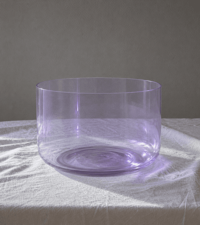 12 inch clear quartz crystal singing bowl
