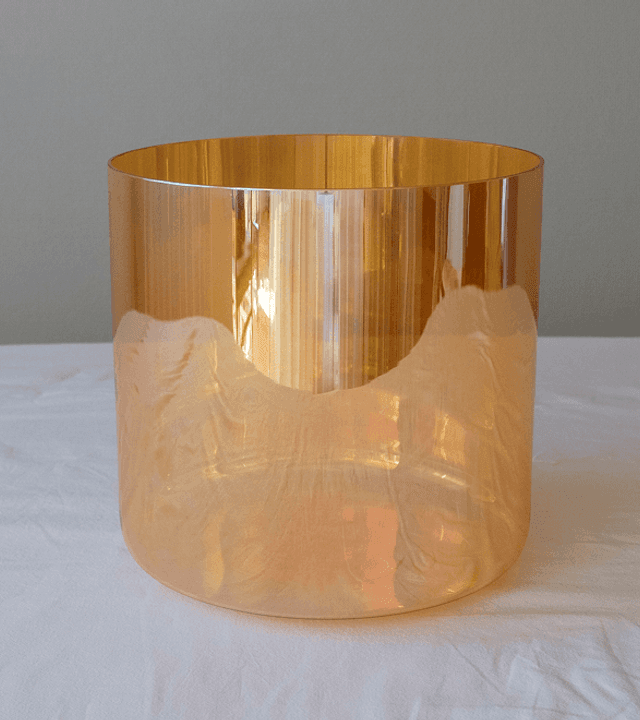 9 inch clear crystal sound bowl slowmuse