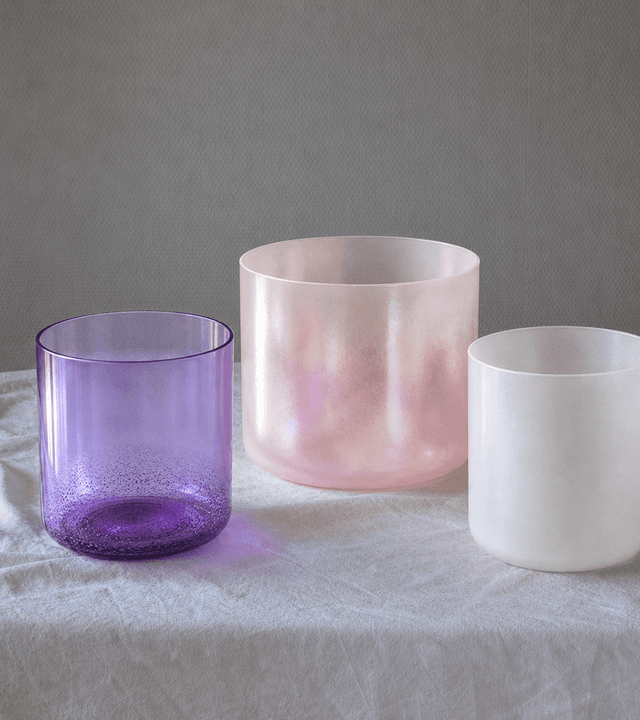 Rose Alchemy crystal singing bowl set