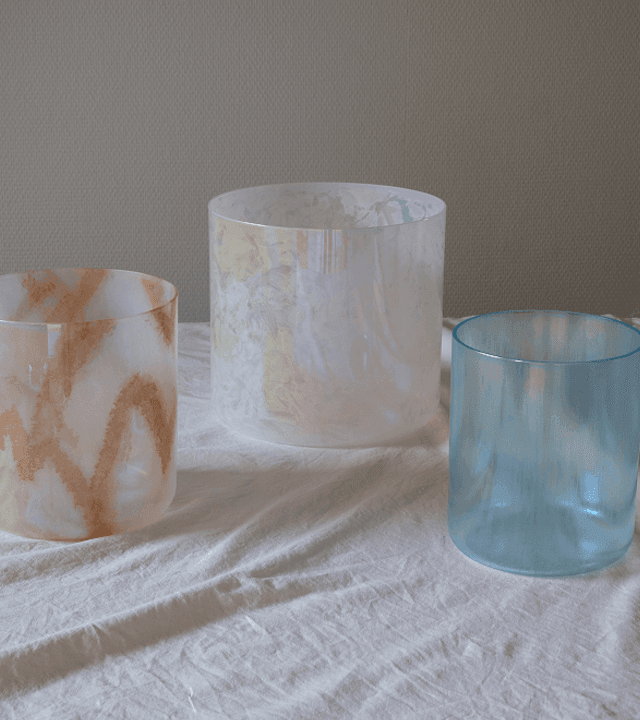floral set alchemy crystal sound bowls